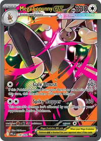 Mega Lopunny ex - 128/094 - ME02: Phantasmal Flames - Near Mint
