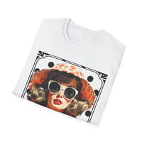 Image 2 of Retro Polka Dot Sunglasses T-Shirt — "Dark Sunglasses Hide All Sins" Vintage Graphic Tee