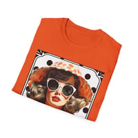 Image 5 of Retro Polka Dot Sunglasses T-Shirt — "Dark Sunglasses Hide All Sins" Vintage Graphic Tee