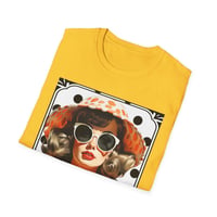 Image 6 of Retro Polka Dot Sunglasses T-Shirt — "Dark Sunglasses Hide All Sins" Vintage Graphic Tee