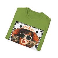 Image 7 of Retro Polka Dot Sunglasses T-Shirt — "Dark Sunglasses Hide All Sins" Vintage Graphic Tee