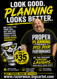 Proper Planning Funny Shirt by Razorwear 