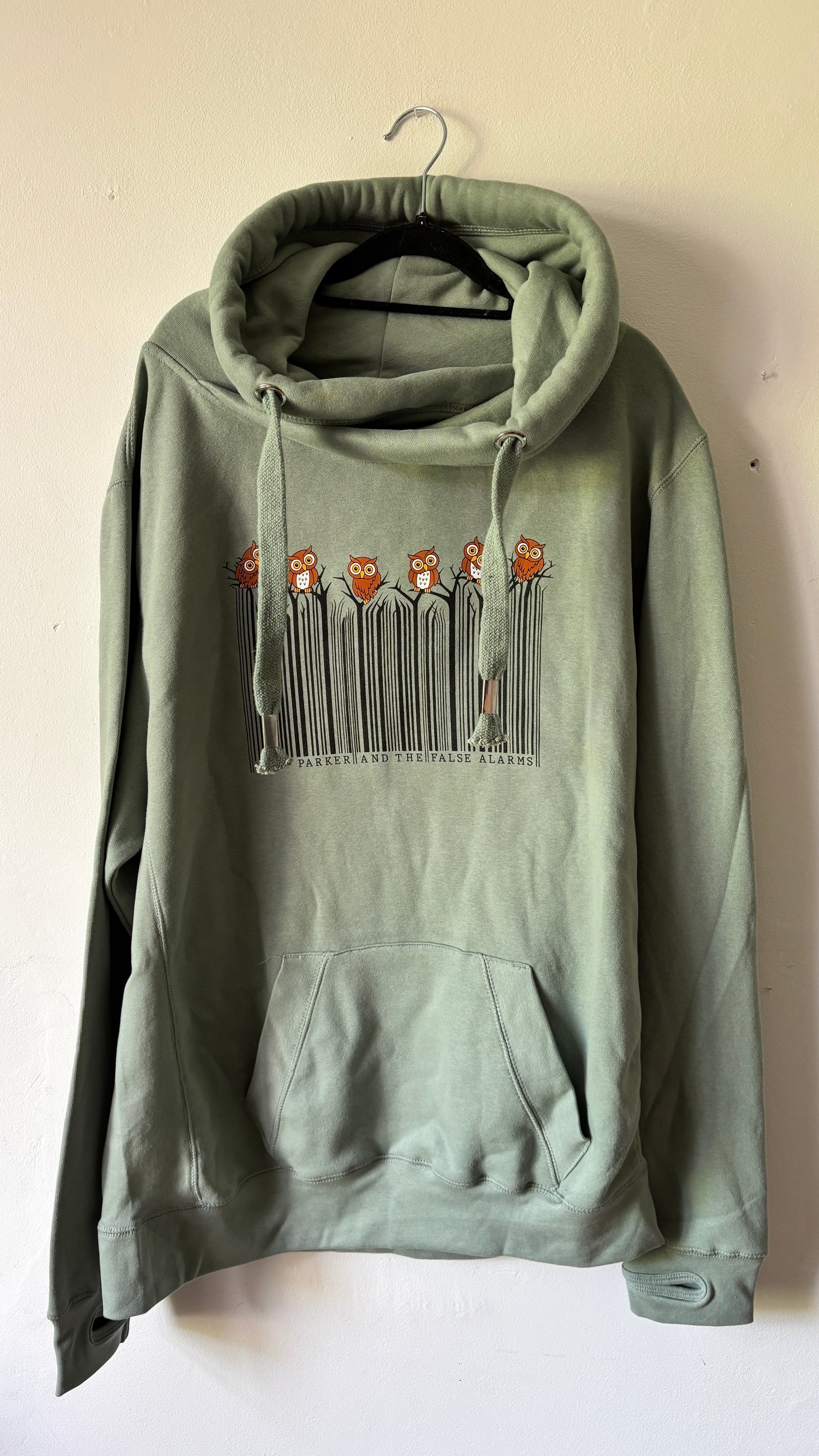 Image of Owl Cross Neck Hoodie