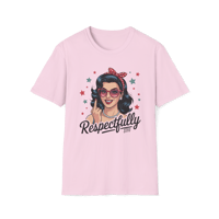 Image 2 of Respectfully Retro T-Shirt — Vintage Pinup Woman Graphic Tee-87d2c152