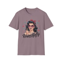 Image 3 of Respectfully Retro T-Shirt — Vintage Pinup Woman Graphic Tee-87d2c152