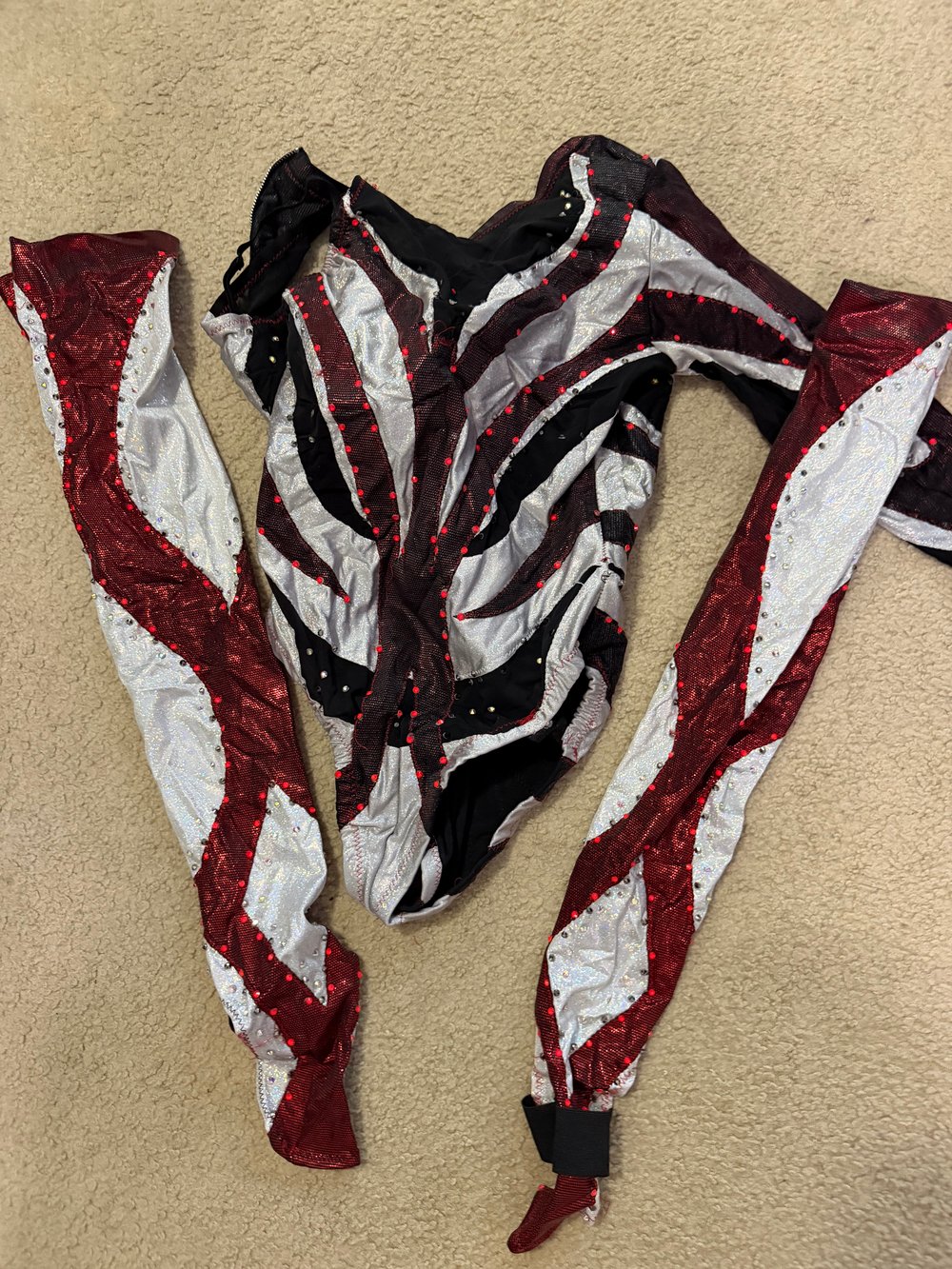 Image of RING WORN GEAR - BLACK WHITE RED