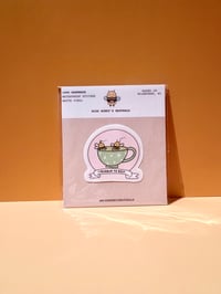 Image 2 of Bees At Rest Vinyl Sticker | 2-inch Waterproof Vinyl