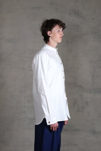 Image 6 of BED SHIRT - white chambray