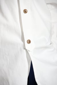 Image 14 of BED SHIRT - white chambray