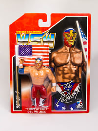 Image 1 of *IN STOCK* PATRIOT DEL WILKES 4.5 INCH RETRO WRESTLE-SOMETHING WRESTLERS SERIES 5.5 FIGURE (FC TOYS)