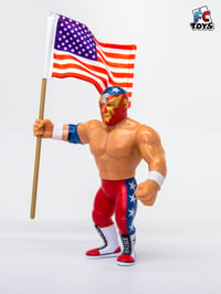 Image 3 of *IN STOCK* PATRIOT DEL WILKES 4.5 INCH RETRO WRESTLE-SOMETHING WRESTLERS SERIES 5.5 FIGURE (FC TOYS)