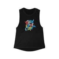 Image 1 of Good Vibes Crew Muscle Tank — Women’s Flow Scoop Tank Top