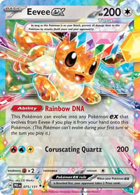 Eevee ex - 075/131 - SV: Prismatic Evolutions - Near Mint