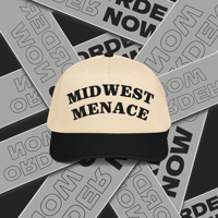 Image 1 of Christian Napier's "MIDWEST MENACE" Embroided Baseball Cap