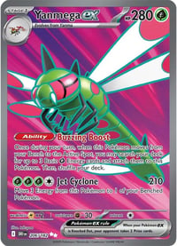 Yanmega ex - 206/182 - SV10: Destined Rivals - Near Mint
