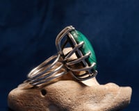 Image 2 of Vintage Malachite Ring 