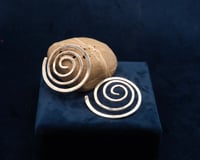 Image 1 of Vintage Ed Levin Spiral Earrings 