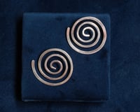Image 2 of Vintage Ed Levin Spiral Earrings 