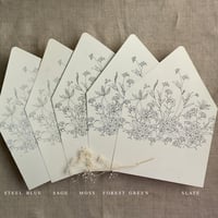 Image 3 of Adorable flowers printed envelope liner for A7 euro flap envelope PACK of 10