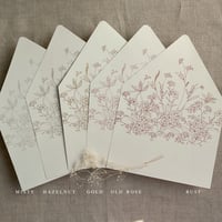 Image 4 of Adorable flowers printed envelope liner for A7 euro flap envelope PACK of 10