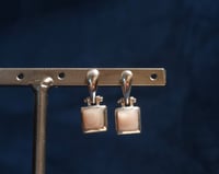 Image 3 of Vintage Mother of Pearl Dangle Earrings 