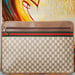 Image of Vtg. Gucci Brown Monogram Document Case