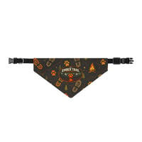 Image 2 of Ember Trail Clip-On Pet Bandana - Adventure Campfire Paw Print Design