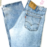 Image 1 of Men's Levi's 509 Vintage 86 Orange tab jeans , SZ 36/34 (actual SZ 34/32) med wash 