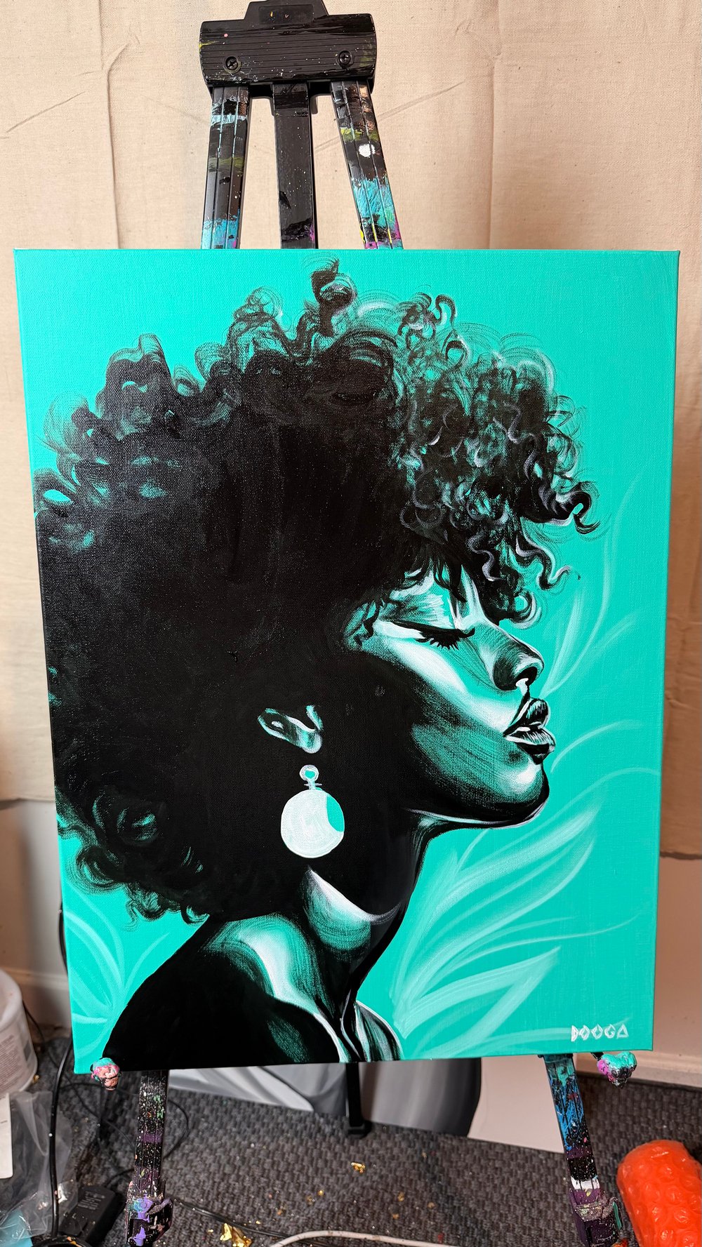 Image of Copy of Good Hair Day 2 - ORIGINAL PAINTING 