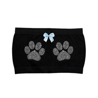 Image 1 of PUP SLUT RHINESTONE TUBE TOP SET