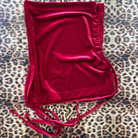 Image 4 of *:･Ruched Crop ☆ Red Velvet ੈ✩‧₊˚