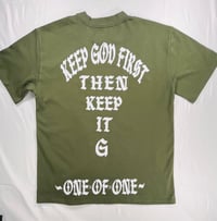 Image 1 of KEEP GOD FIRST -GO GETTER GREEN