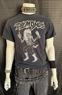 Image 1 of Stevie Rachelle "Stage Worn - Diemonds" men's black tour tee in LRG + FREE CD your choice
