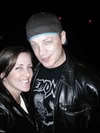 Image 4 of Stevie Rachelle "Stage Worn - Diemonds" men's black tour tee in LRG + FREE CD your choice