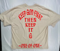 Image 1 of KEEP GOD FIRST -RED FONTS