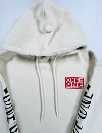 Image 2 of KEEP GOD FIRST PREMIUM CREME HOODIE