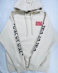 Image 4 of KEEP GOD FIRST PREMIUM CREME HOODIE