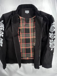 Image 3 of  KEEP GOD FIRST- BLACK CORDUROY COLLAR JACKET