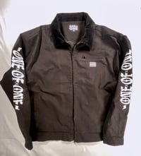 Image 4 of  KEEP GOD FIRST- BLACK CORDUROY COLLAR JACKET