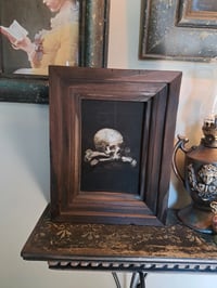 Image 3 of Dark Academia Memento Mori Framed Wall Art | Gothic Home Decor