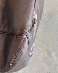 Image 6 of METALLIC LEATHER LOBSTER CLASP BAG