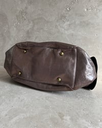 Image 5 of METALLIC LEATHER LOBSTER CLASP BAG