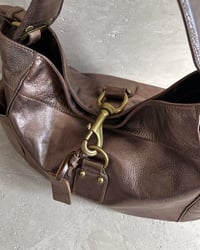 Image 3 of METALLIC LEATHER LOBSTER CLASP BAG