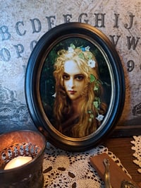Image 4 of Gothic Ophelia Wall Art in Vintage Oval Frame
