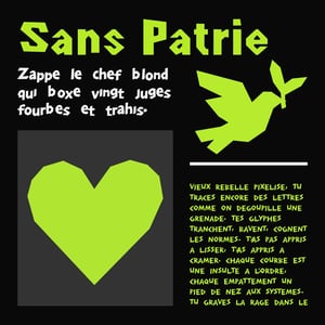 Image of ⚡ Sans Patrie : une typographie sans frontières.