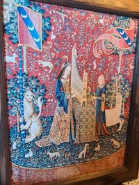 Image 4 of Medieval Lady and Unicorn Framed Wall Art