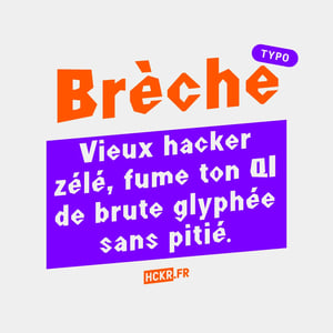 Image of 🪓 Brèche : Une typo qui fissure l’ordre.