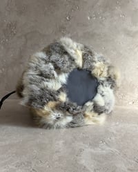 Image 6 of ITALIAN LEATHER AND FUR KNIT BAG