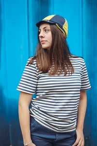 French Breton Mariniere Sailor Shirts Cotton Striped Red Blue Black Short Sleeve