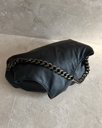 Image 7 of LEATHER BEAD AND CHAIN BAG